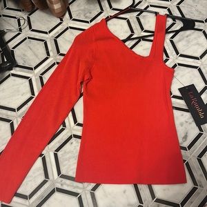 Red sweater super soft NWT xs la rambla